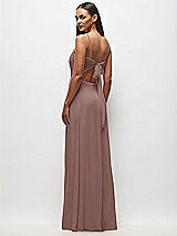Rear View Thumbnail - Sienna Tie-Back Cutout Maxi Dress with Front Slit
