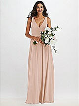 Alt View 2 Thumbnail - Cameo Deep V-Neck Chiffon Maxi Dress