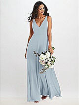 Alt View 1 Thumbnail - Mist Deep V-Neck Chiffon Maxi Dress