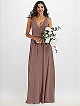 Alt View 2 Thumbnail - Sienna Deep V-Neck Chiffon Maxi Dress