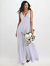 Alt View 1 Thumbnail - Silver Dove Deep V-Neck Chiffon Maxi Dress