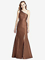 Front View Thumbnail - Cognac Bella Bridesmaids Dress BB137