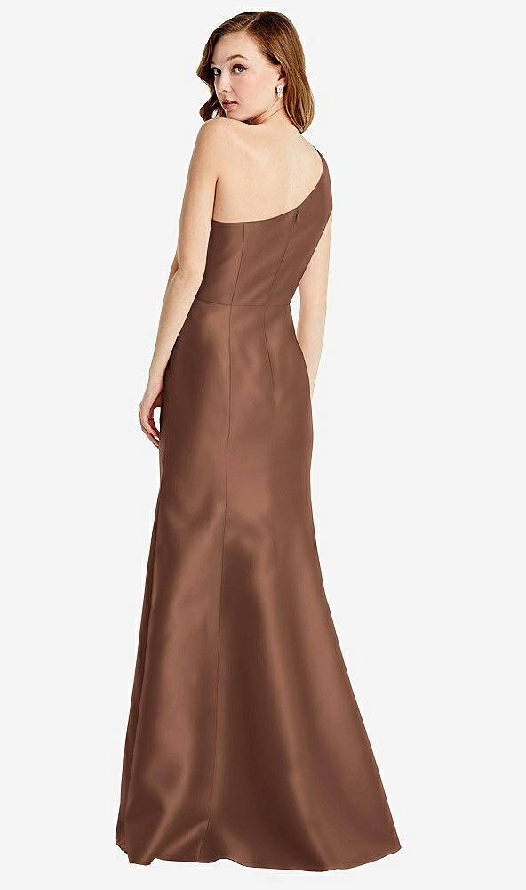 Back View - Cognac Bella Bridesmaids Dress BB137