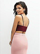 Rear View Thumbnail - Cabernet Crepe Mix-and-Match Midriff Corset Top 