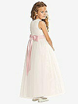 Rear View Thumbnail - Ivory & Rose Flower Girl Dress FL4002