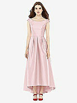 Front View Thumbnail - Ballet Pink Alfred Sung Bridesmaid Dress D722