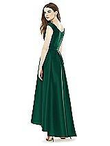 Rear View Thumbnail - Hunter Green Alfred Sung Bridesmaid Dress D722