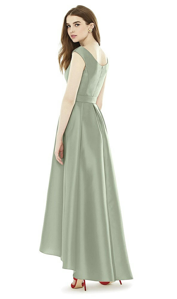 Back View - Sage Alfred Sung Bridesmaid Dress D722