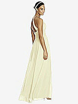 Rear View Thumbnail - Butter Yellow & Dark Nude Studio Design Bridesmaid Dress 4518