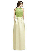 Rear View Thumbnail - Butter Yellow & Mojito Dessy Collection Junior Bridesmaid Dress JR536