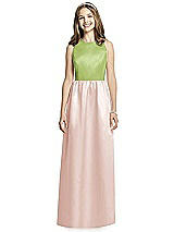 Front View Thumbnail - Blush & Mojito Dessy Collection Junior Bridesmaid Dress JR536