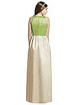 Rear View Thumbnail - Champagne & Mojito Dessy Collection Junior Bridesmaid Dress JR536