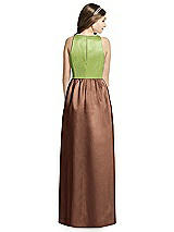 Rear View Thumbnail - Cognac & Mojito Dessy Collection Junior Bridesmaid Dress JR536
