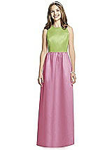Front View Thumbnail - Powder Pink & Mojito Dessy Collection Junior Bridesmaid Dress JR536
