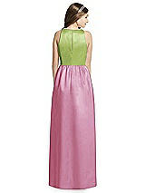 Rear View Thumbnail - Powder Pink & Mojito Dessy Collection Junior Bridesmaid Dress JR536