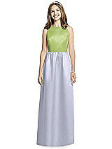 Front View Thumbnail - Silver Dove & Mojito Dessy Collection Junior Bridesmaid Dress JR536