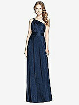 Front View Thumbnail - Midnight Navy Soho Metallic Twist Dress