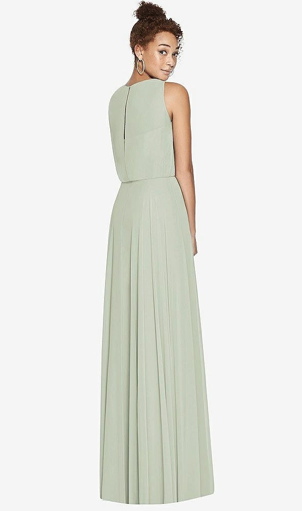 Back View - Celadon Dessy Bridesmaid Dress 3006