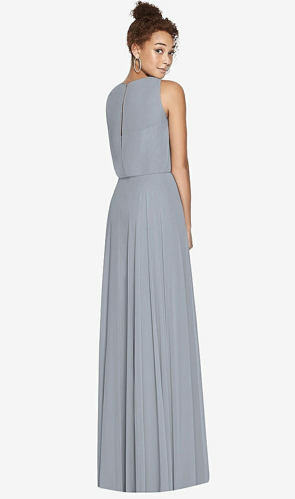 Back View - Platinum Dessy Bridesmaid Dress 3006