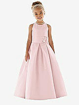 Front View Thumbnail - Ballet Pink Flower Girl Dress FL4059