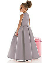 Rear View Thumbnail - Cashmere Gray Flower Girl Dress FL4059
