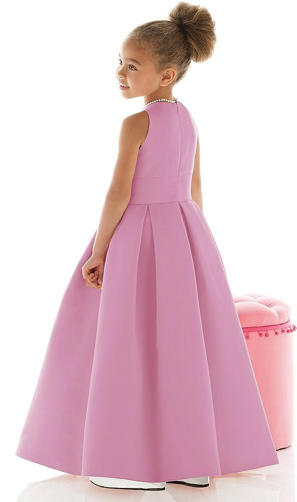 Back View - Powder Pink Flower Girl Dress FL4059