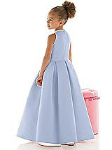 Rear View Thumbnail - Sky Blue Flower Girl Dress FL4059