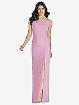 Front View Thumbnail - Powder Pink Dessy Bridesmaid Dress 3040