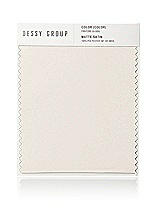 Front View Thumbnail - Ivory Matte Satin Fabric Swatch