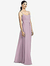 Alt View 1 Thumbnail - Suede Rose Spaghetti Strap Chiffon Maxi Dress with Jeweled Sash