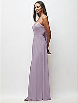 Side View Thumbnail - Lilac Haze Tie-Back Cutout Maxi Dress with Front Slit