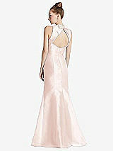 Front View Thumbnail - Blush Bateau Neck Open-Back Maxi Dress with Bow Detail