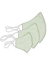 Rear View Thumbnail - Mint Green Satin Twill Reusable Face Mask