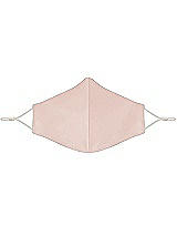Front View Thumbnail - Blush Satin Twill Reusable Face Mask