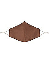 Front View Thumbnail - Cognac Satin Twill Reusable Face Mask