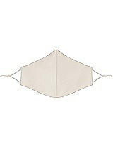Front View Thumbnail - Ivory Satin Twill Reusable Face Mask
