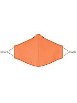 Front View Thumbnail - Portofino Orange Satin Twill Reusable Face Mask