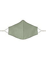 Front View Thumbnail - Sage Satin Twill Reusable Face Mask
