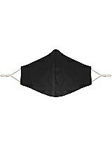 Front View Thumbnail - Black Crepe Reusable Face Mask