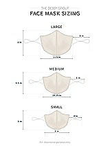 Alt View 1 Thumbnail - Ivory Soft Jersey Reusable Face Mask