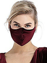 Alt View 2 Thumbnail - Cabernet Lux Velvet Reusable Face Mask