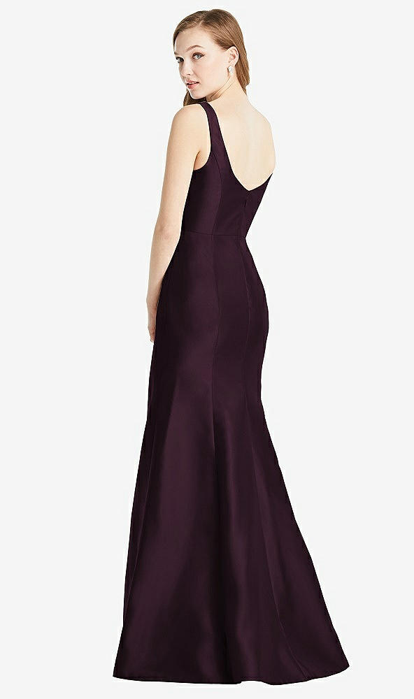Back View - Deep Plum Bella Bridesmaids Dress BB135