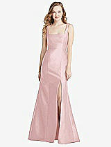 Front View Thumbnail - Ballet Pink Bella Bridesmaids Dress BB135