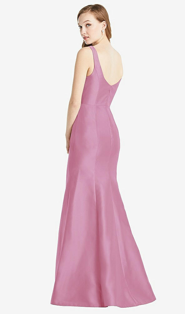 Back View - Powder Pink Bella Bridesmaids Dress BB135