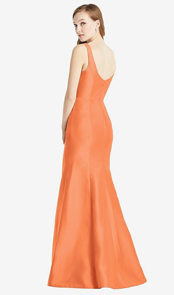Back View - Portofino Orange Bella Bridesmaids Dress BB135