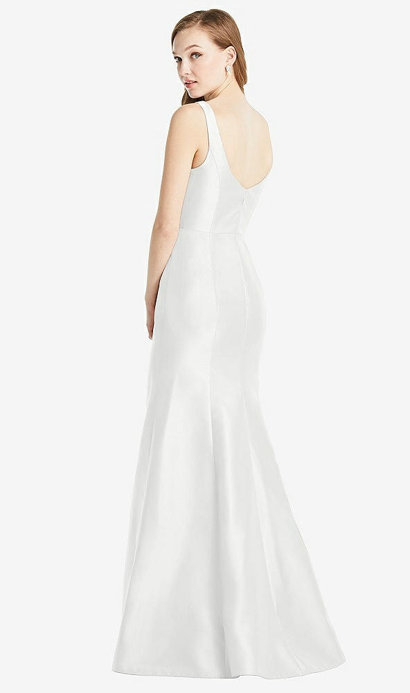 Back View - White Bella Bridesmaids Dress BB135