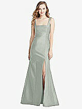 Front View Thumbnail - Willow Green Bella Bridesmaids Dress BB135