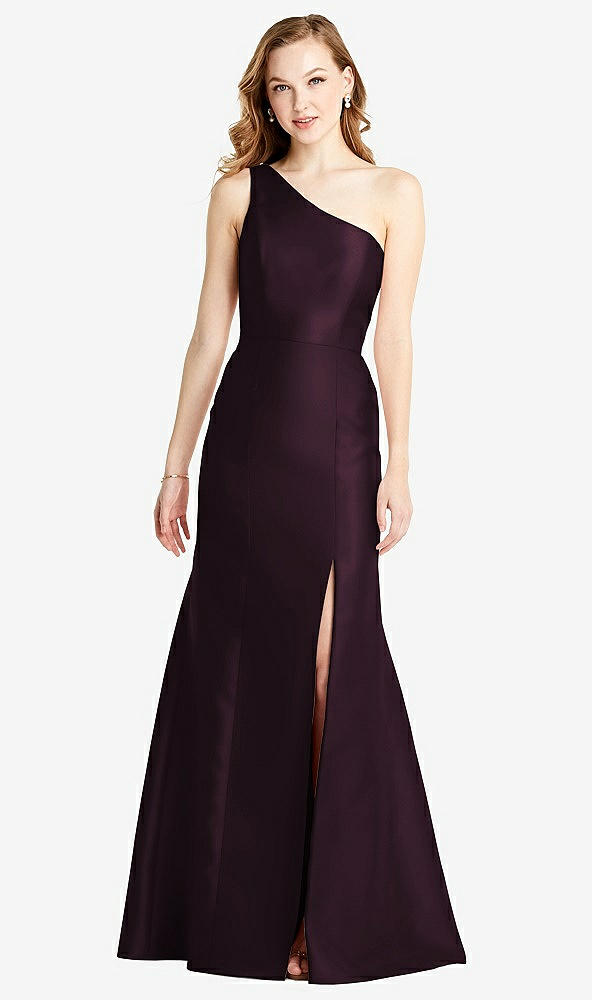 Front View - Deep Plum Bella Bridesmaids Dress BB137