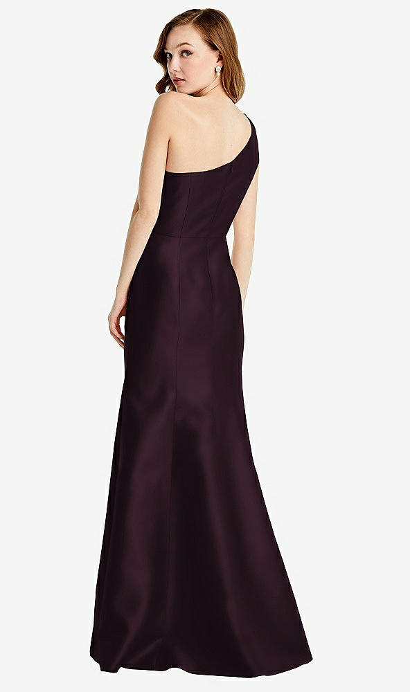 Back View - Deep Plum Bella Bridesmaids Dress BB137