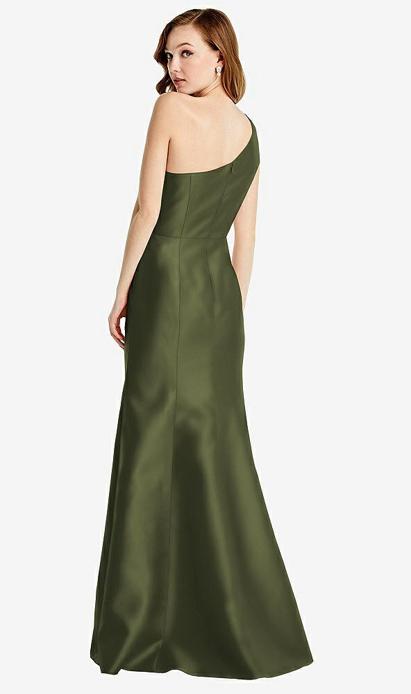 Back View - Olive Green Bella Bridesmaids Dress BB137